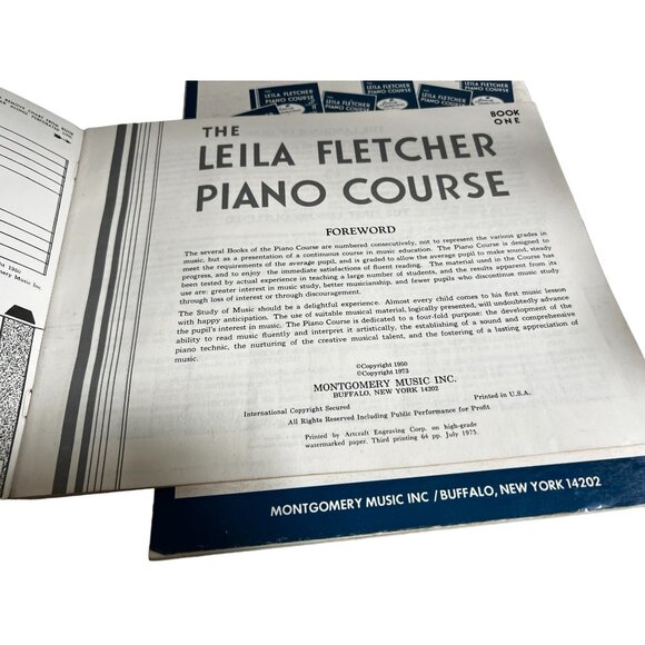 Vintage Bundle of 2 Leila Fletcher Piano Course Sheet Music Books 1 & 4 Paperbac - Picture 8 of 12